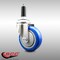 Service Caster 4 Inch 316SS Blue Polyurethane Wheel Swivel 3/4 Inch Expanding Stem Caster SCC-SS316EX20S414-PPUB-BLUE-34 - alternate 2
